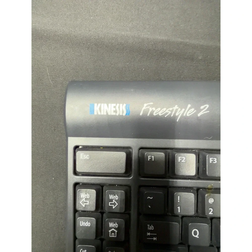Kinesis Freestyle2 KB800 Ergonomic Split USB Keyboard Black‎ Tested Working